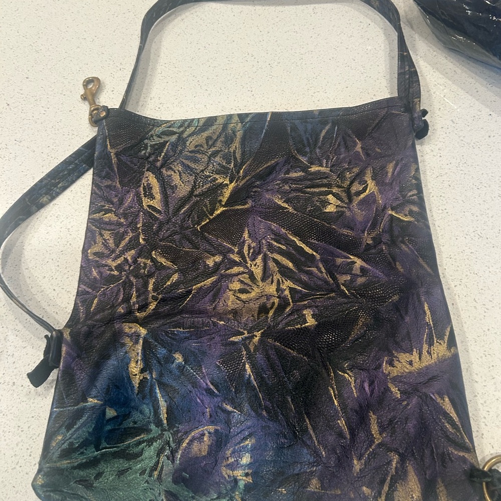 Handmade boho festival art leather bag - Picture 4 of 6